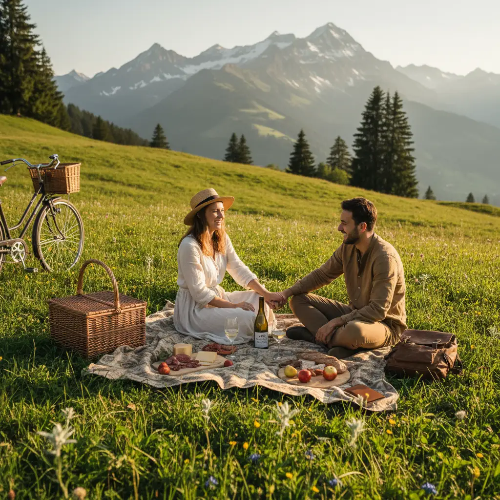 Bains thermaux naturels en Suisse dans un cadre de slow tourisme alpin