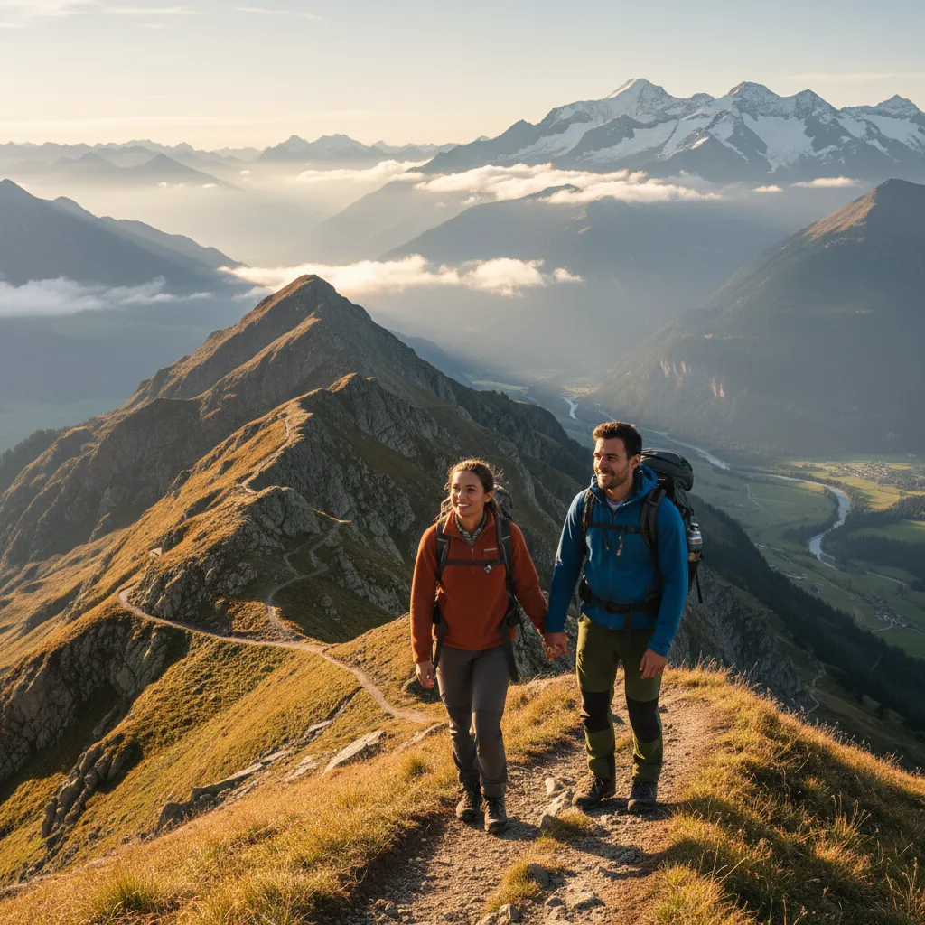 Lac alpin entouré de montagnes lors d'un week-end nature en Suisse